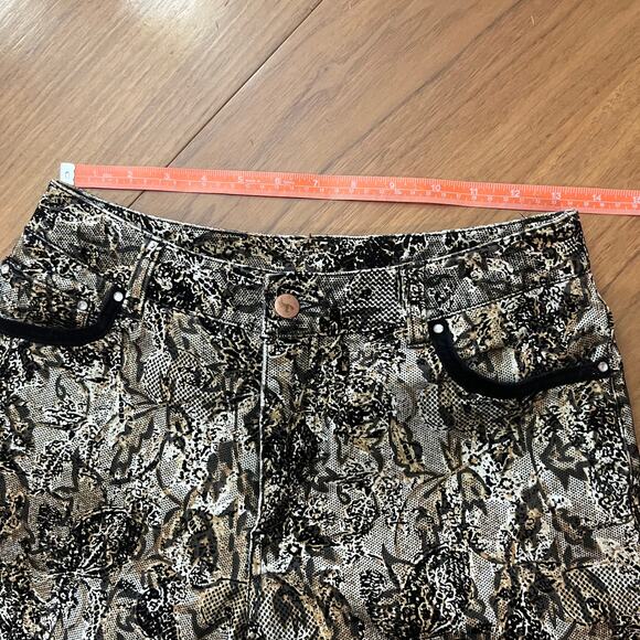 Newport News Pant Size 4 Textured Print Jeans - Picture 8 of 10